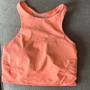 Lululemon Coral Sleeveless Crop Top